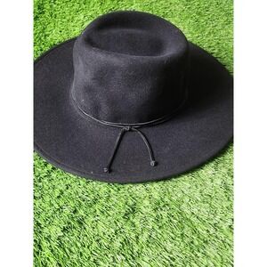 Stetson Cowboy Hat Mens L Black Wool Felt Coloma Wide Brim Western Lined USA